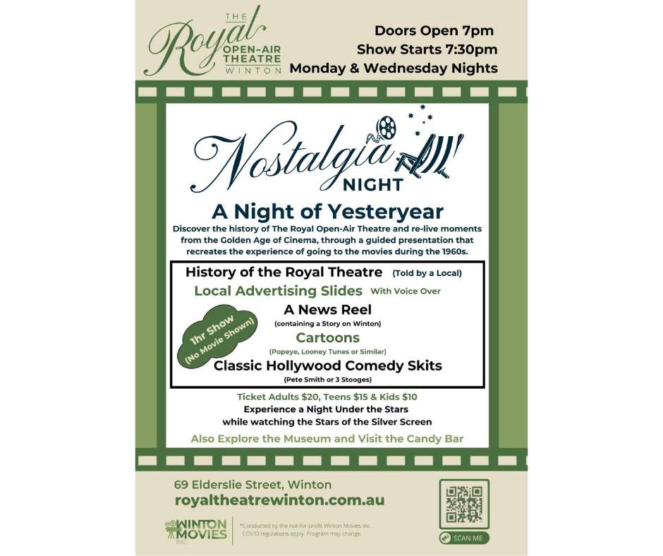 Nostalgia Night | Monday | 7pm